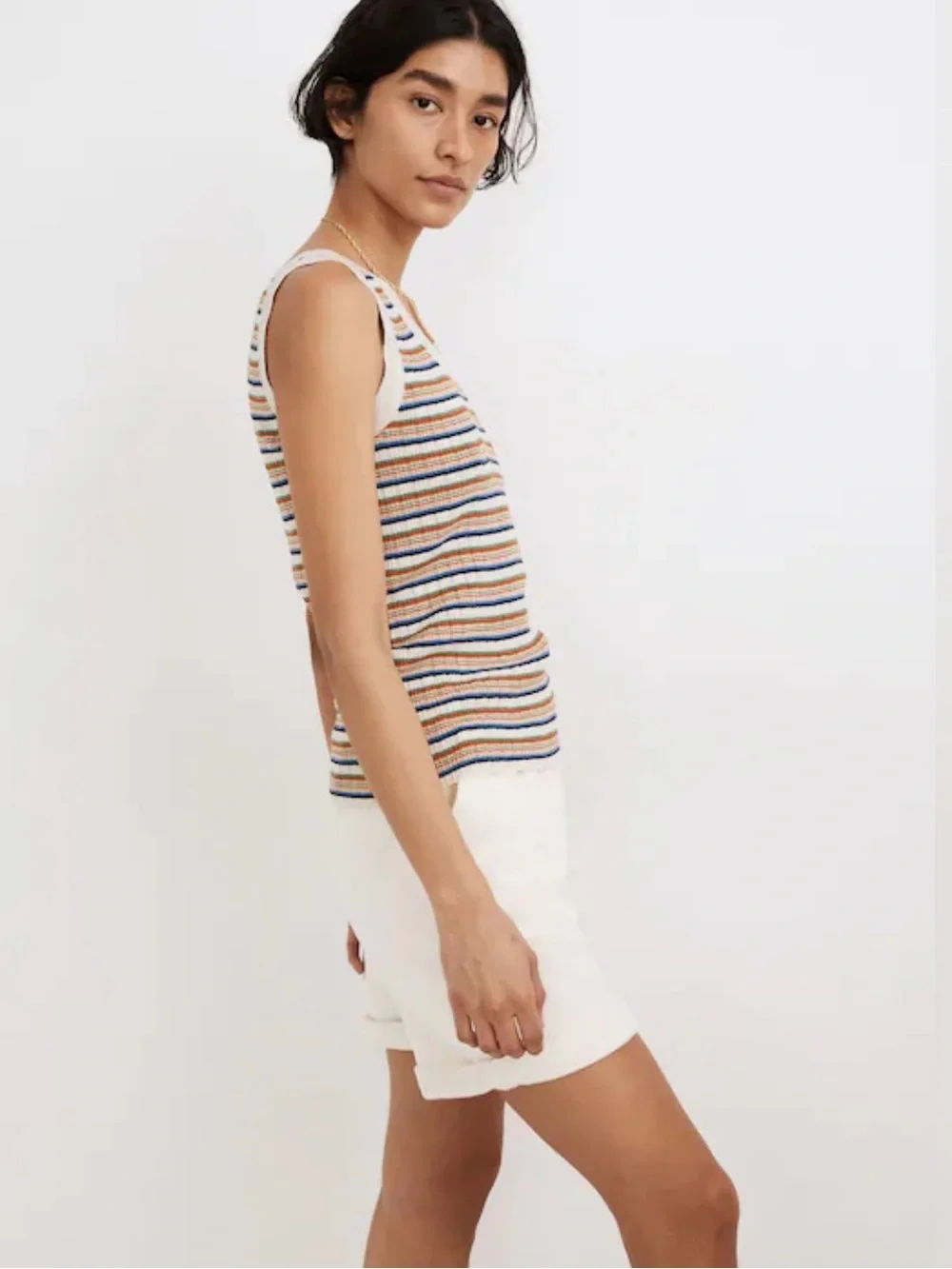 Madewell Striped Chapman Sweater Tank - Picture 2 of 8